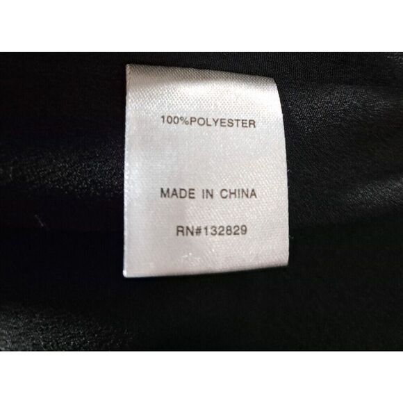 Superdown‎  Dress Size Small Black Lace Eyelet Trim Bleu Side Split - Picture 11 of 11